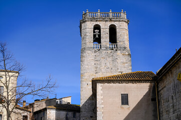 Architecture of the village Besalu, Catalonia, Spain 
