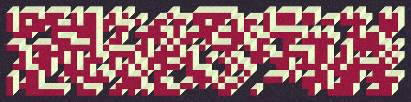 Implementation of Edward Zajec&rsquo;s &ldquo;Il Cubo&rdquo; from 1971. Essentially a Truchet tile set of 8 tiles and rules for placement art illustration