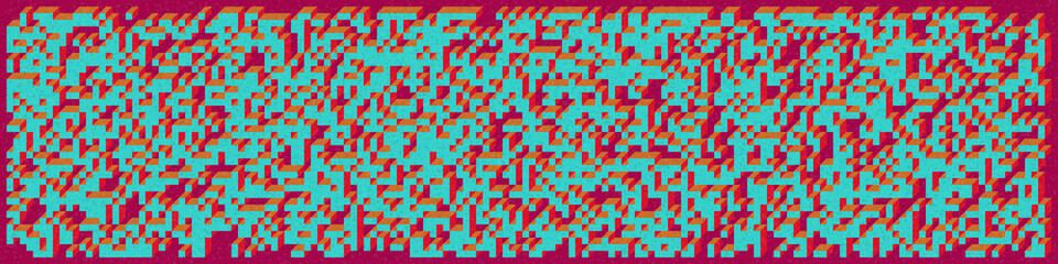 Implementation of Edward Zajec’s “Il Cubo” from 1971. Essentially a Truchet tile set of 8 tiles and rules for placement art illustration