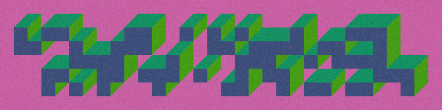 Implementation of Edward Zajec&rsquo;s &ldquo;Il Cubo&rdquo; from 1971. Essentially a Truchet tile set of 8 tiles and rules for placement art illustration