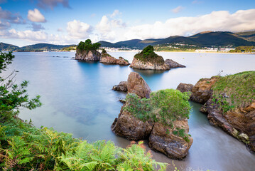 Os Castelos are rock formations located in the town of Viveiro, Lugo, Galicia, Spain.
