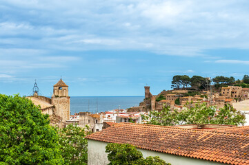 Tossa De Mar, Catalonia, Spain. Picturesque little town near Barcelona. Famous tourist destination...