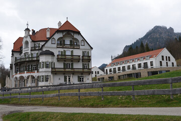 Naklejka premium en haus in schwangau, bayern, deutschland