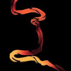 Fire Neon Geometric Path