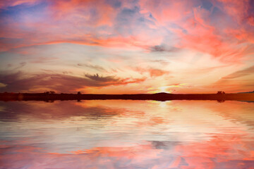 Ocean Reflection at Chatham, Cape Cod on the Atlantic Ocean