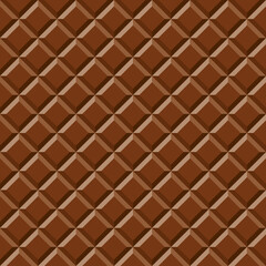Seamless chocolate bar tile texture background