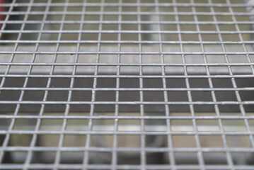 Closeup shot of stainless steel welded wire mesh