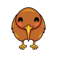 Cute little kiwi bird cartoon