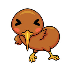 Cute little kiwi bird cartoon