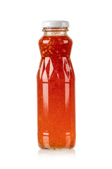 chicken dipping sauce in bottle isolated on white background.