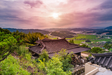 은적산 정상에서 본 풍경