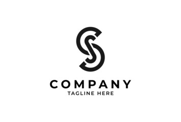 letter SS Monogram Logo design inspiration vector illustration