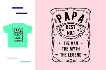 T shirt design for papa