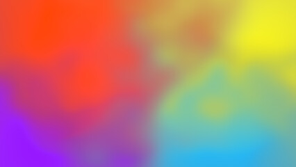 Blurred gradient gradation abstract background smooth liquid transition of rainbow colors concept with smooth movement and copy space
