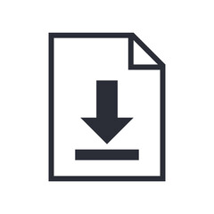 download icon button on white background