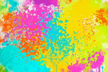 Colorful Grunge Paint Image Background
