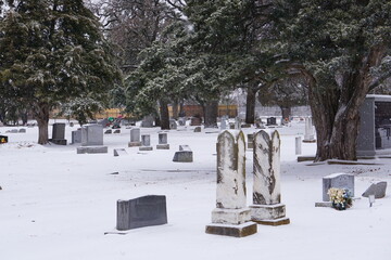Snowy Cemetery