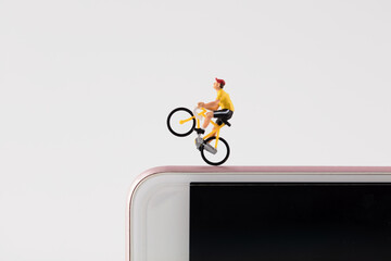 Miniature creative mobile phone ride - Powered by Adobe