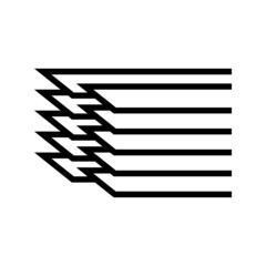 fettuccine pasta line icon vector. fettuccine pasta sign. isolated contour symbol black illustration