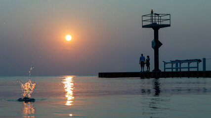 Obraz premium sunset over the sea