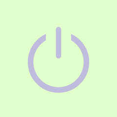Vector image of power button