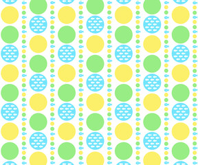 魚と水玉模様のパターンA