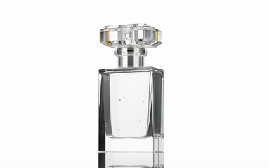 30-50 ml. Perfume container, clear glass sprayer dispenser bottle. Nice geometric clear plastic cover style. filled with super clear liquid.