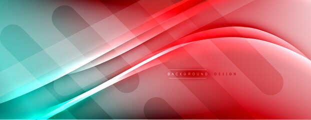 Abstract background. Shadow lines on bright shiny gradient background.