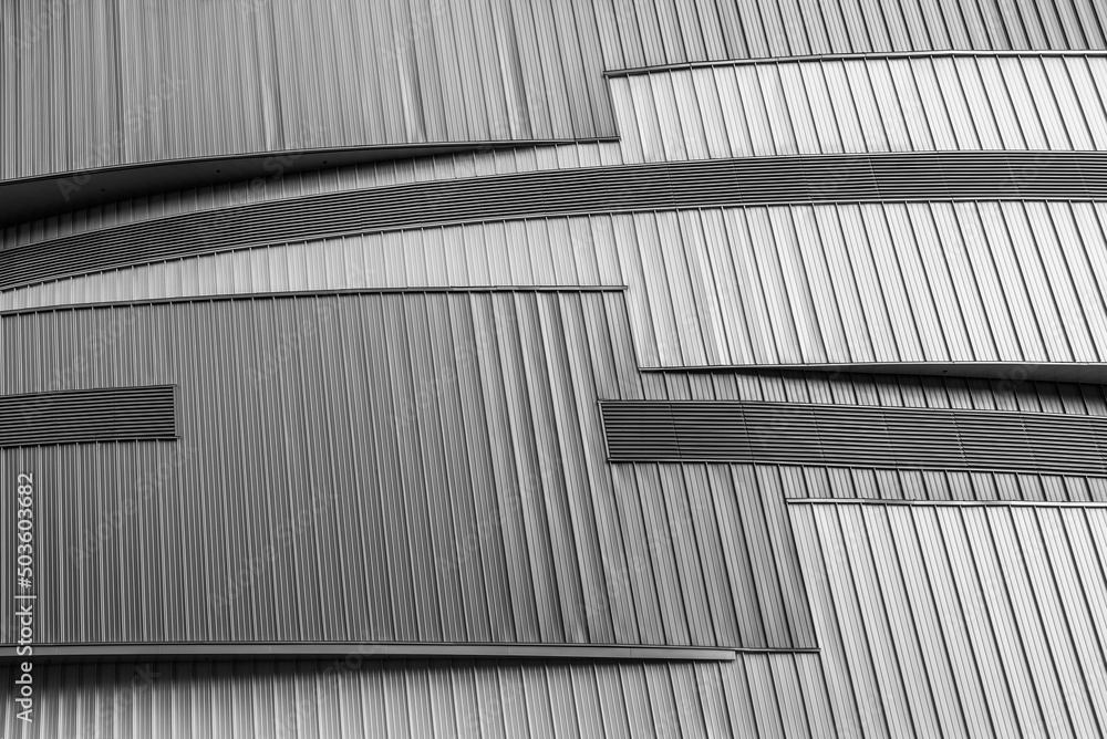 Poster exterior of modern building. architecture abstract background