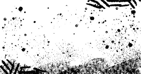 vector illustration of abstract grunge halftone black and white distressed background