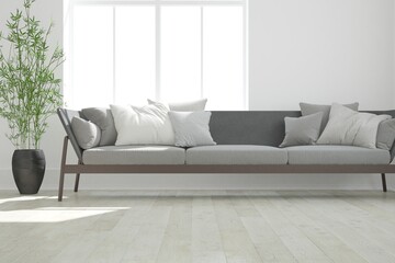 Modern interior design. 3D illustration