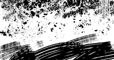 vector illustration of abstract grunge halftone black and white distressed background