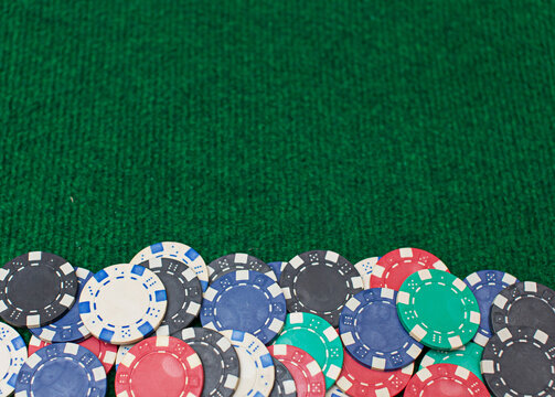 poker casino chip border background