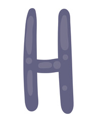 kid alphabet letter H