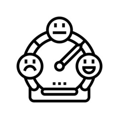 satisfaction quality line icon vector. satisfaction quality sign. isolated contour symbol black illustration