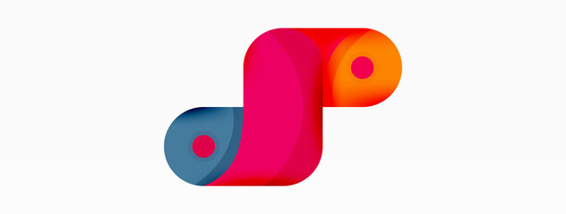 Creative geometric wallpaper. Trendy minimal abstract background. Techno business template for wallpaper, banner, background or landing