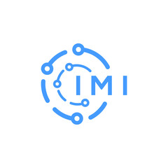 IMI technology letter logo design on white  background. IMI creative initials technology letter logo concept. IMI technology letter design. - obrazy, fototapety, plakaty