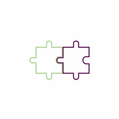 Puzzle vector icon illustration background