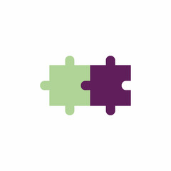 Puzzle vector icon illustration background