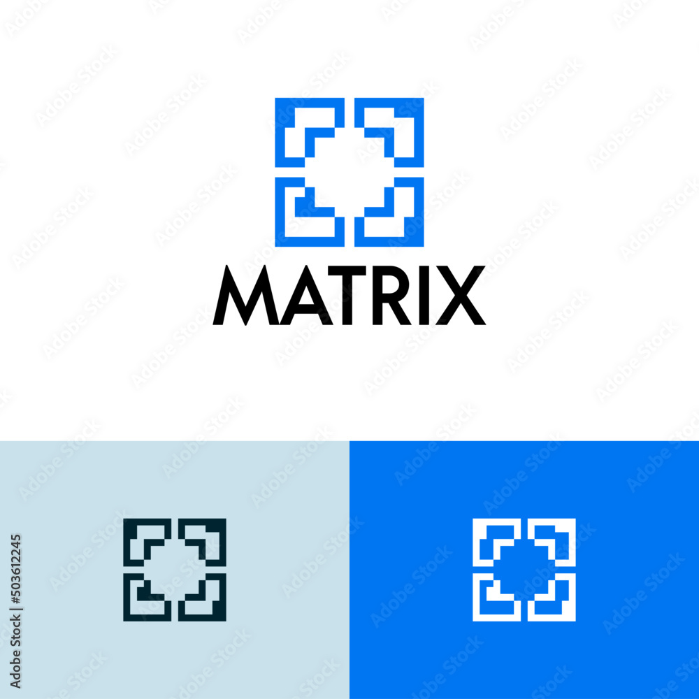 Poster Code blockchain logo design vector concept. Cloud data company brand logomark illustration. Can representing tech, system, connect, security, crypto, metaverse. 