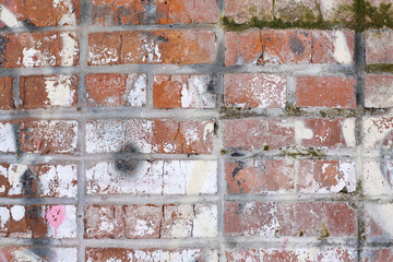 .Brick wall.