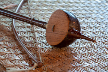 Detail of ancient northern thai musical instruments