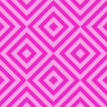 Geometry rhombus zig zag vector seamless pattern, pink color herringbone line ornament abstract background illustration for flannel tartan plain fabric textile print, wallpaper and paper wrapping