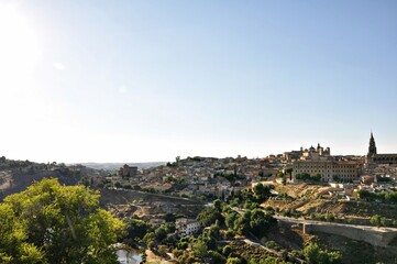 Fototapeta na wymiar a panoramic view of the beautiful city of Toledo, Spain