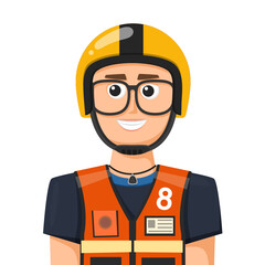 Thailand transport rider in simple flat vector. personal profile icon or symbol. people concept vector illustration.