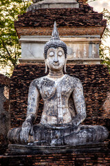 Wat Traphang Ngoen temple and buddha in Sukhothai historical park, Thailand