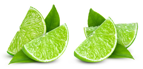 Lime isolated on white background
