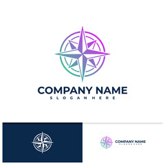 Compass logo vector template, Creative Compass logo design concepts