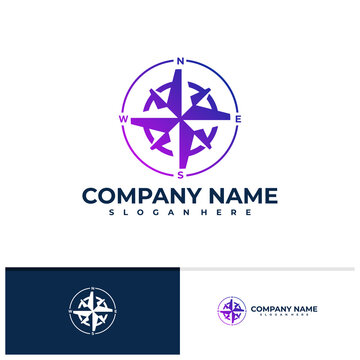 Compass logo vector template, Creative Compass logo design concepts