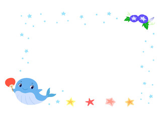 クジラの夏フレーム（ヒトデ）